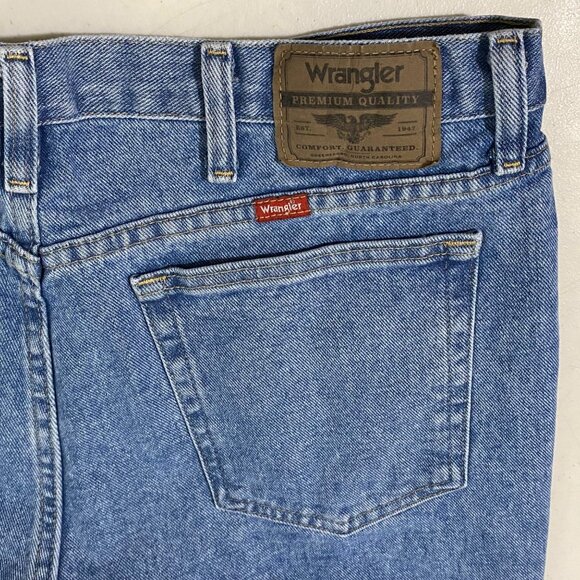 Wrangler Regular Fit Mens Jeans 38 x 30 Cowboy Western Work Wear Country Denim - Picture 3 of 7